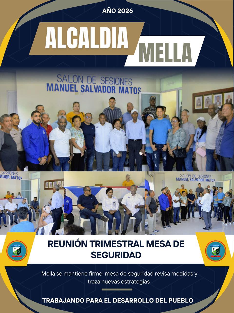 NOTA DE PRENSA: ALCALDÍA DE MELLA Y MINISTERIO DE INTERIOR Y POLICÍA SELLAN ALIANZA ESTRATÉGICA POR LA SEGURIDAD Y CONVIVENCIA CIUDADANA.