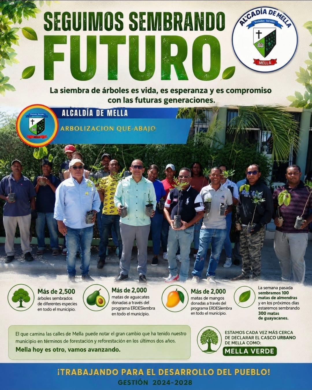 Mella sigue avanzando hacia un municipio más verde y sostenible.
