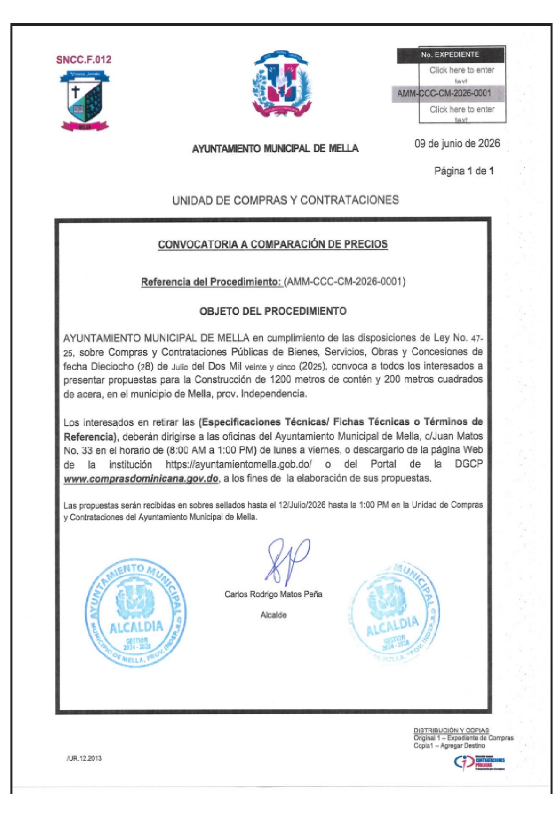 Convoca tira a comparación de precios